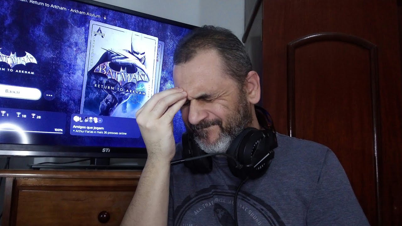 Batman Arkhan Asylum Platinado! Vou precisar de terapia.