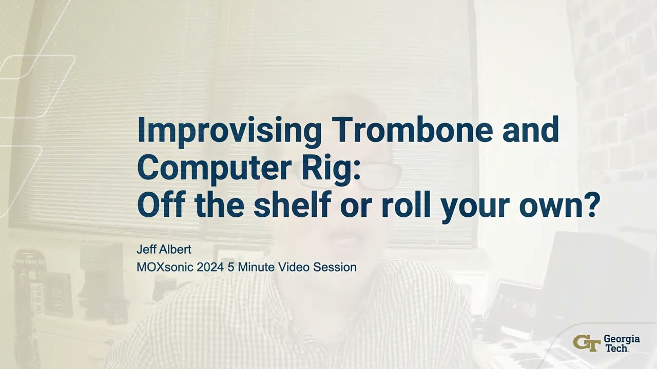 Trombone and Computer Improvising setup
