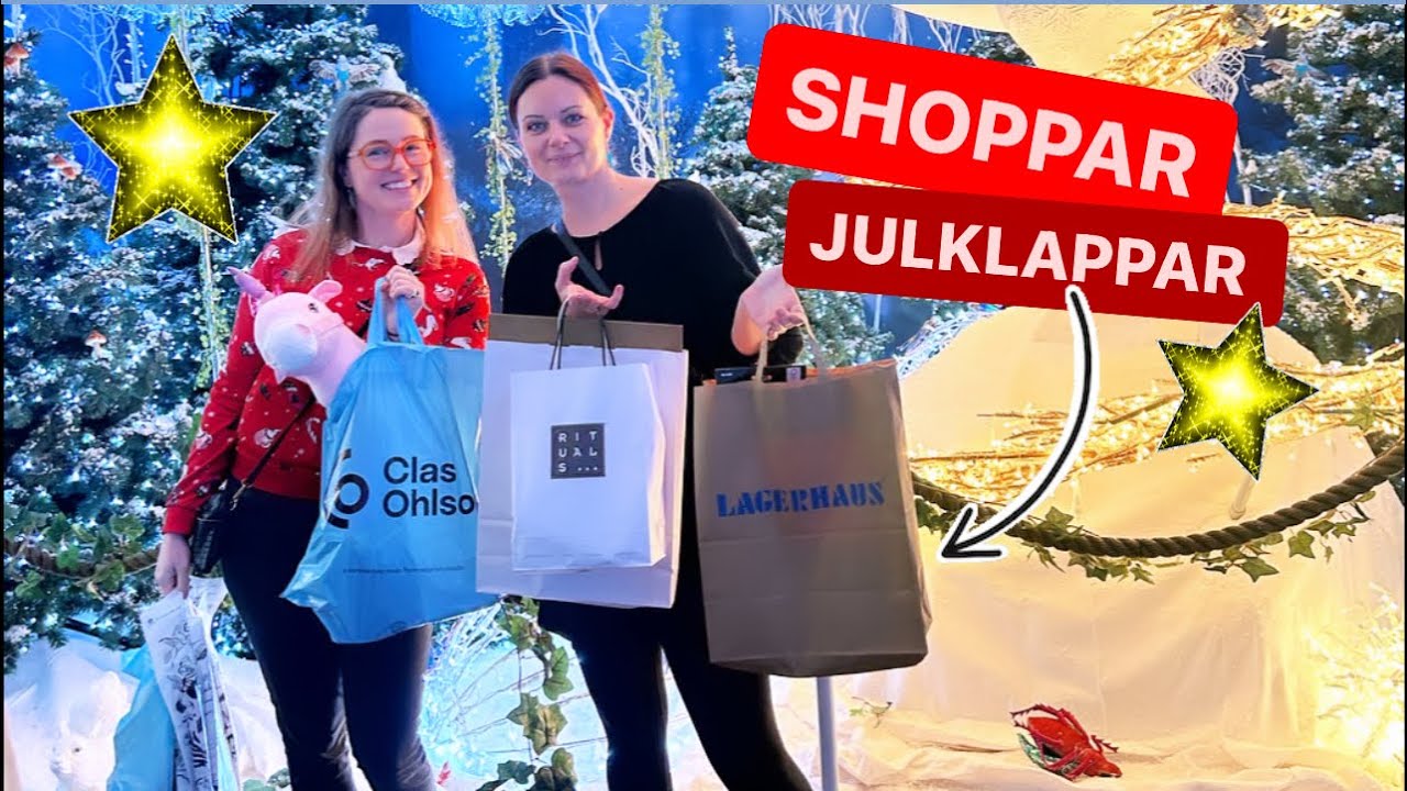 VLOGG! Julshoppar med vänner i Westfield Mall Of Scandinavia!