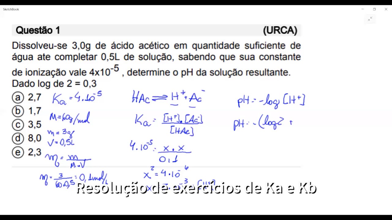 Exercícios Ka e Kb