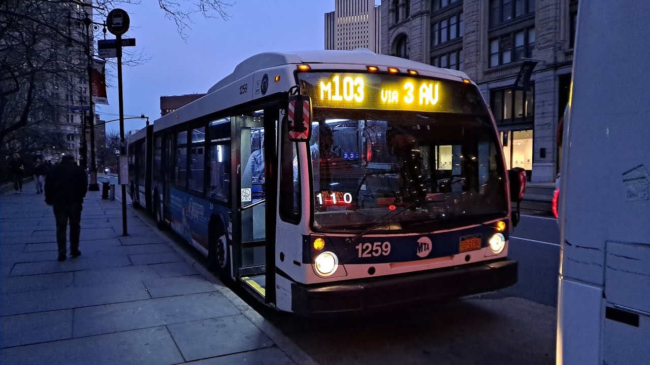 MTA NYCT Bus: 2010 NovaBus LFSA #1259 on the M103