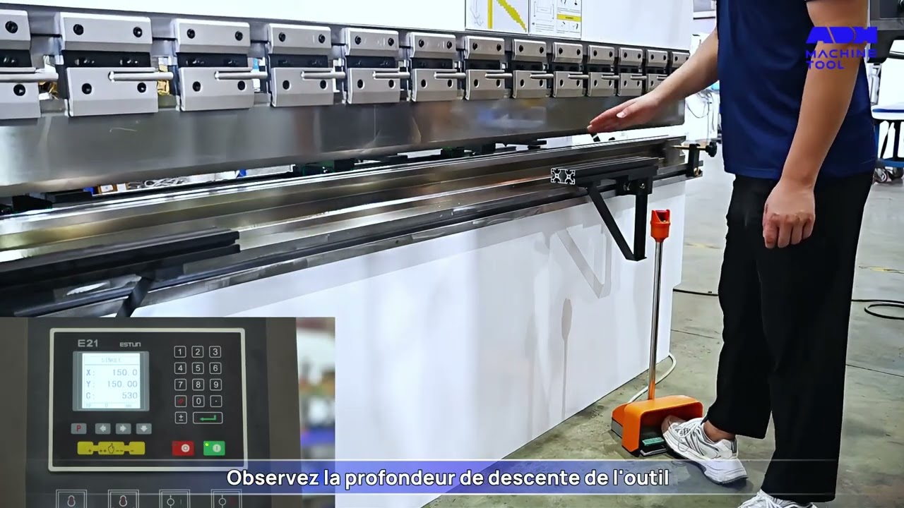 Comment utiliser le système E21 pour ajuster l’angle de pliage