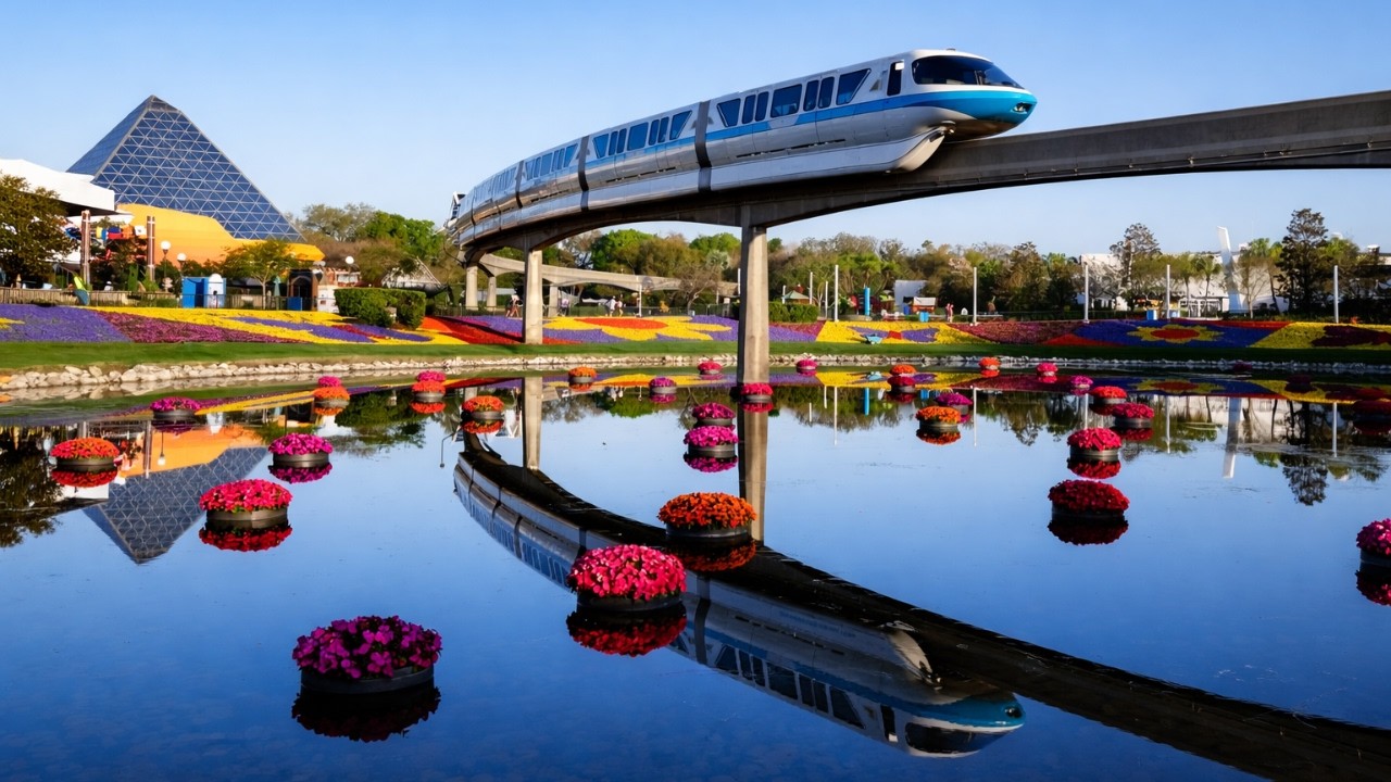 4K EPCOT Flower & Garden Festival 2024 | Relaxing Disney Ambience & Park Sounds