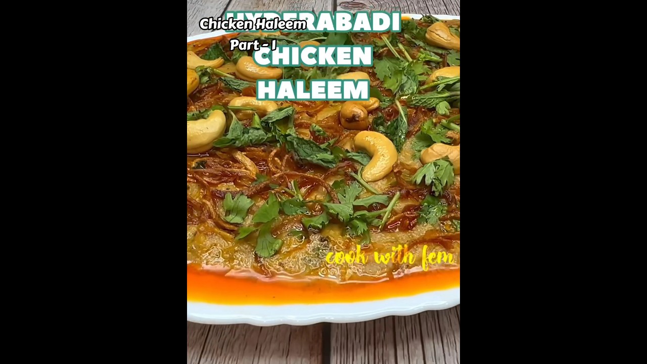 World Famous Hyderabadi Chicken Haleem Part - 1 #haleem #hyderabadihaleem #chickenhaleem #ramzan