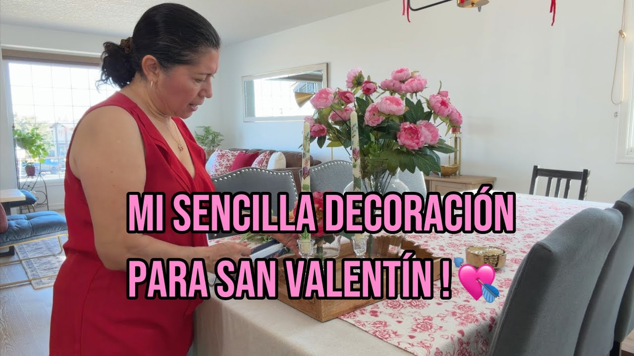 Dándole un toque de amor a mi hogar con pocos accesorios |Feliz día de San Valentín!💝