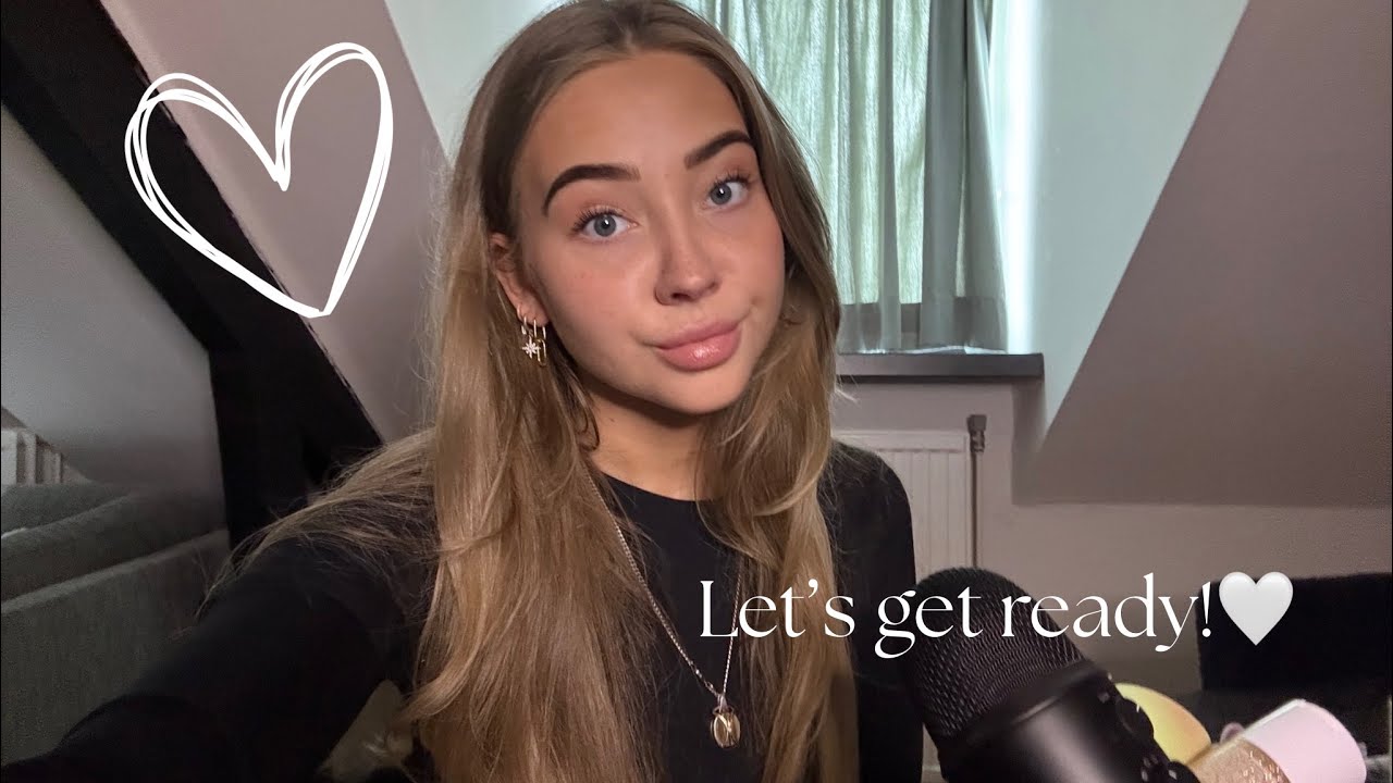 Get ready with me🤍| Make-up sounds💄|Nederlandse ASMR🩷
