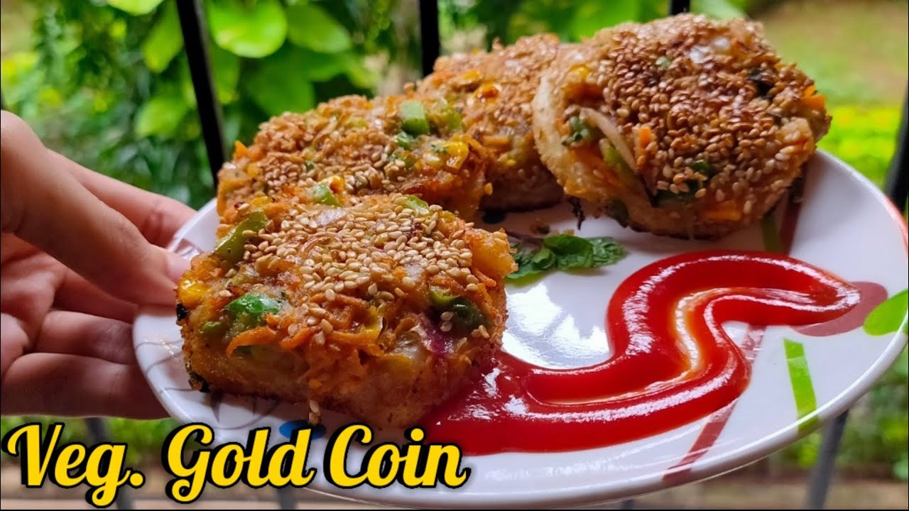 Veg. Gold Coin Recipe | Crispy & Crunchy | How to make Veg. Gold Coin at Home | 15 Minutes Recipe |