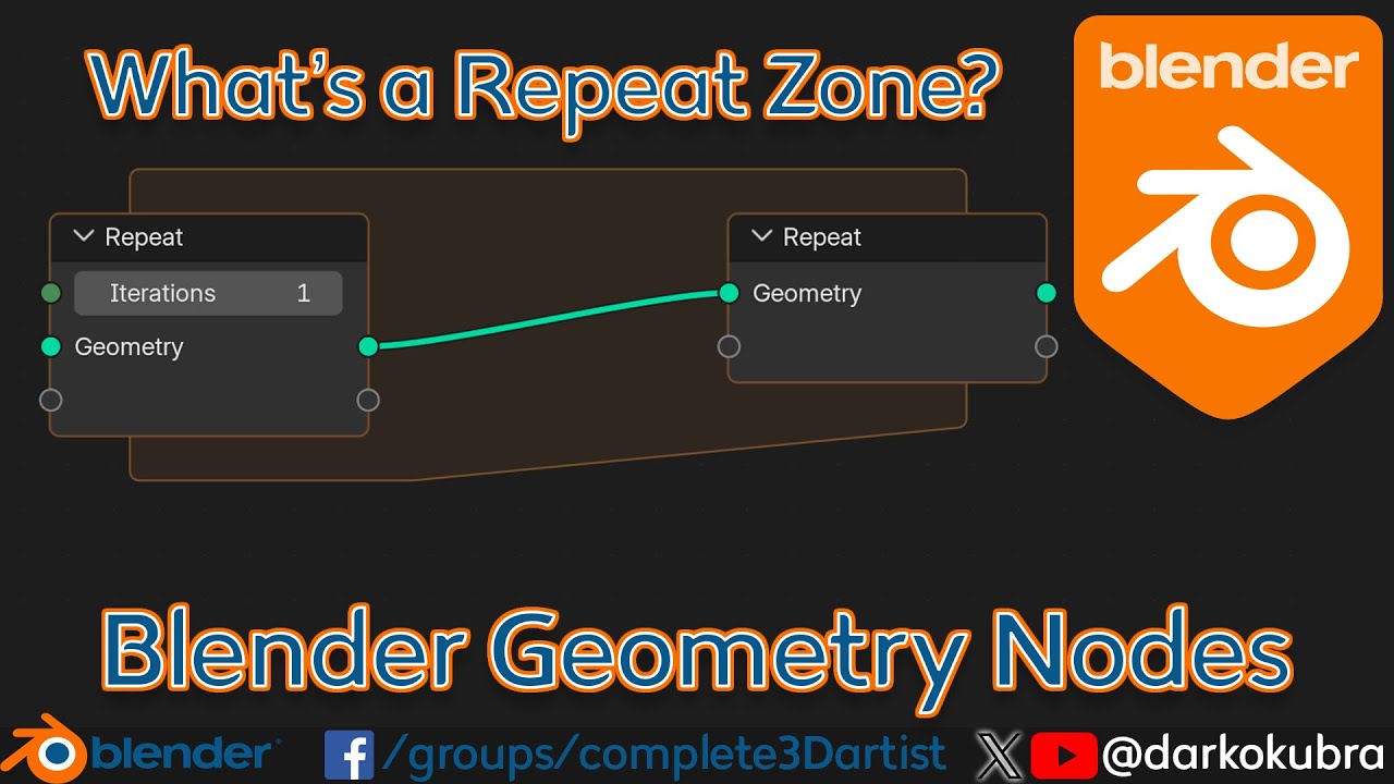 What is the Repeat Zone in Blender Geometry Nodes?