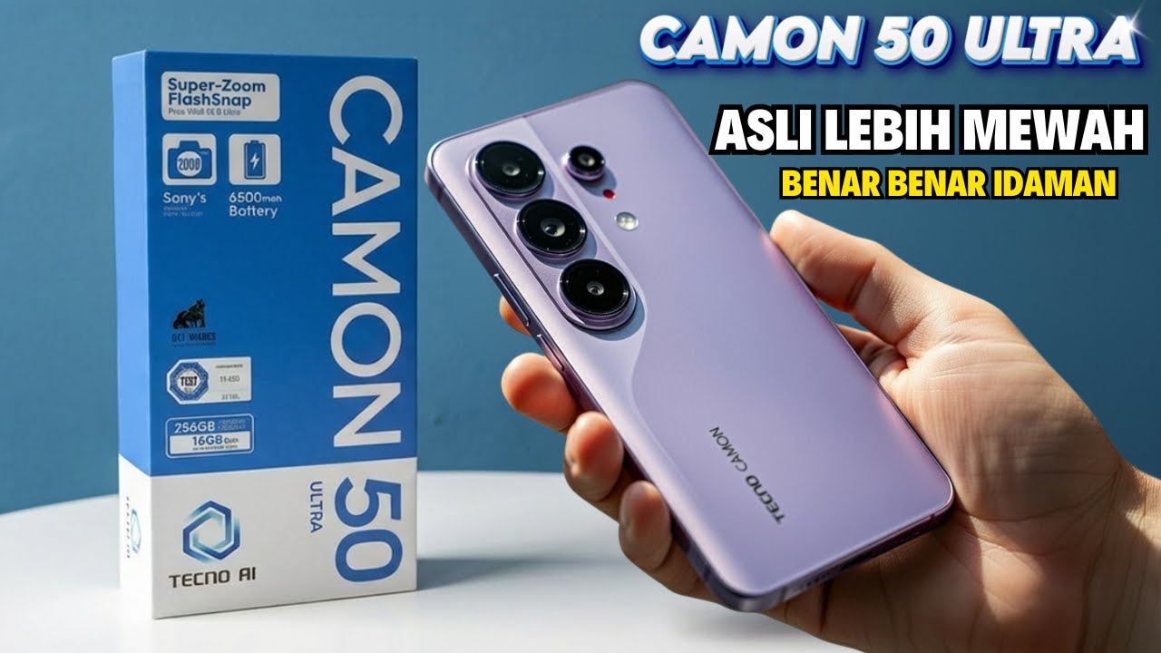 VARIAN INI LEBIH BERKELAS‼️TECNO CAMON 50 ULTRA TIBA2 DATANG BAWA KEJUTAN BESAR