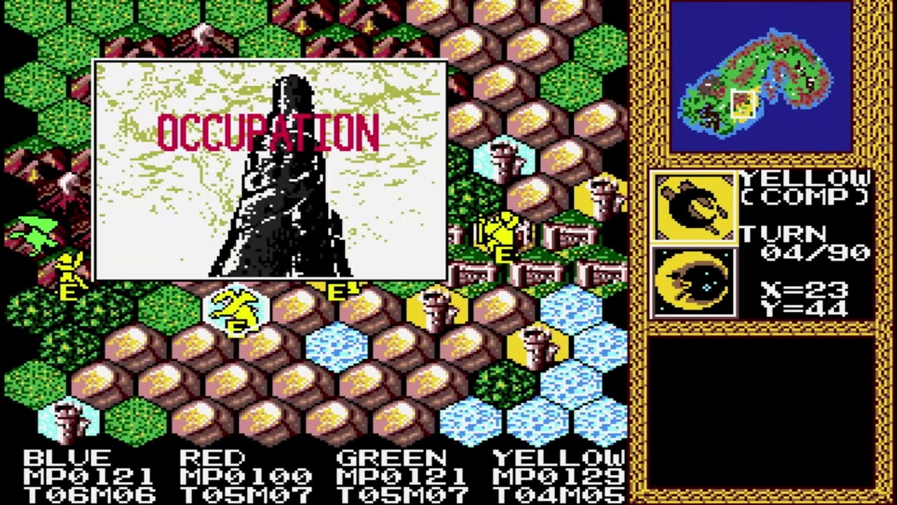 Master of Monsters  Map Double Wizard  60 MP Sega genesis
