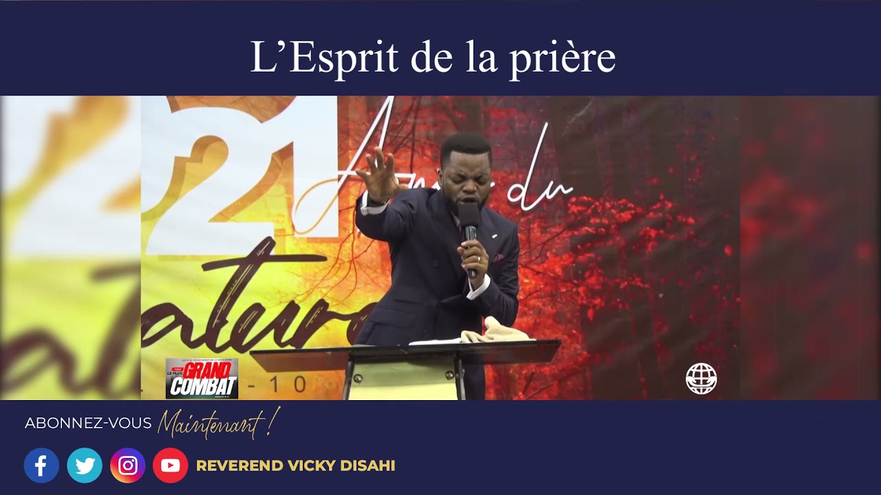 10 MINUTES DE PRIERES PRODUCTIVES | L'ESPRIT DE LA PRIERE | Révérend Vicky Disashi