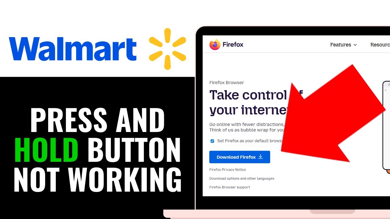 FIX Walmart Press and Hold Button Not Working 2025 (FIXED!!!)