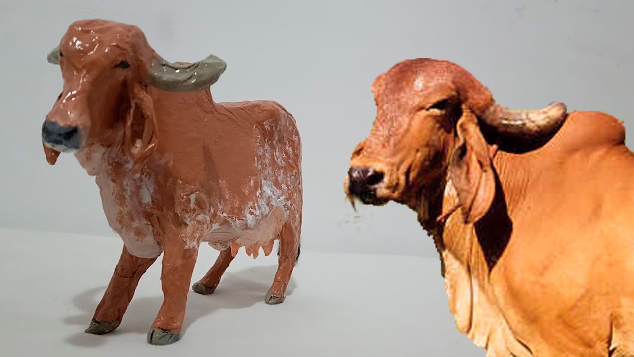 Как сделать корову из картона