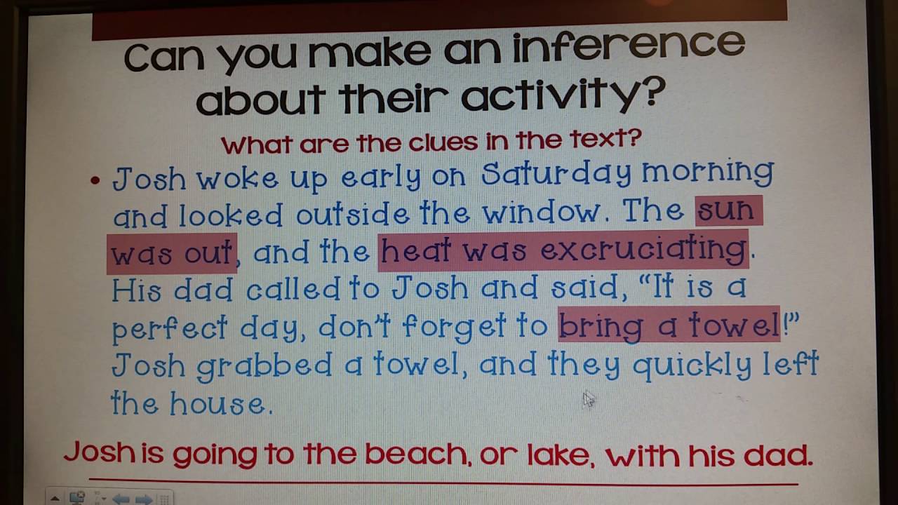 Inference Lesson #2 - inferring with text