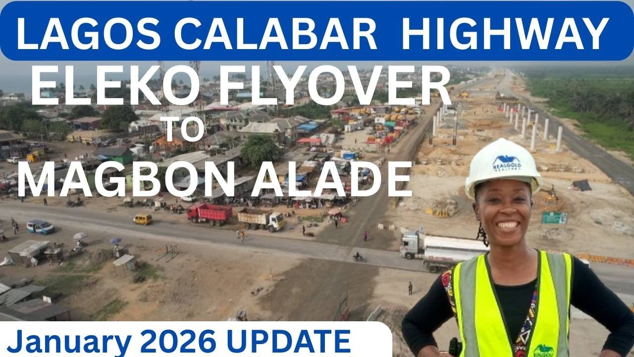 LAGOS CALABAR COASTAL HIGHWAY||DRONE VIEW FROM ELEKO FLYOVER TO MAGBON ALADE