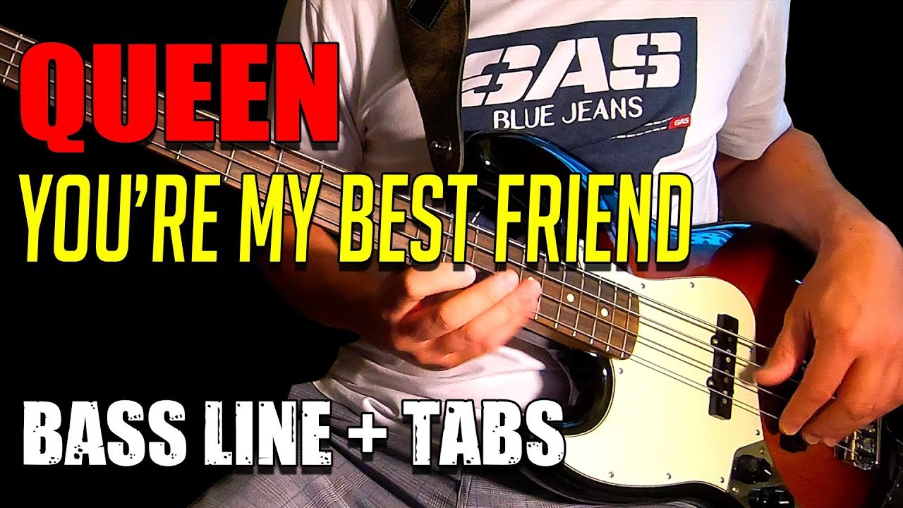 Queen - You're My Best Friend /// BASS LINE [Play Along Tabs]