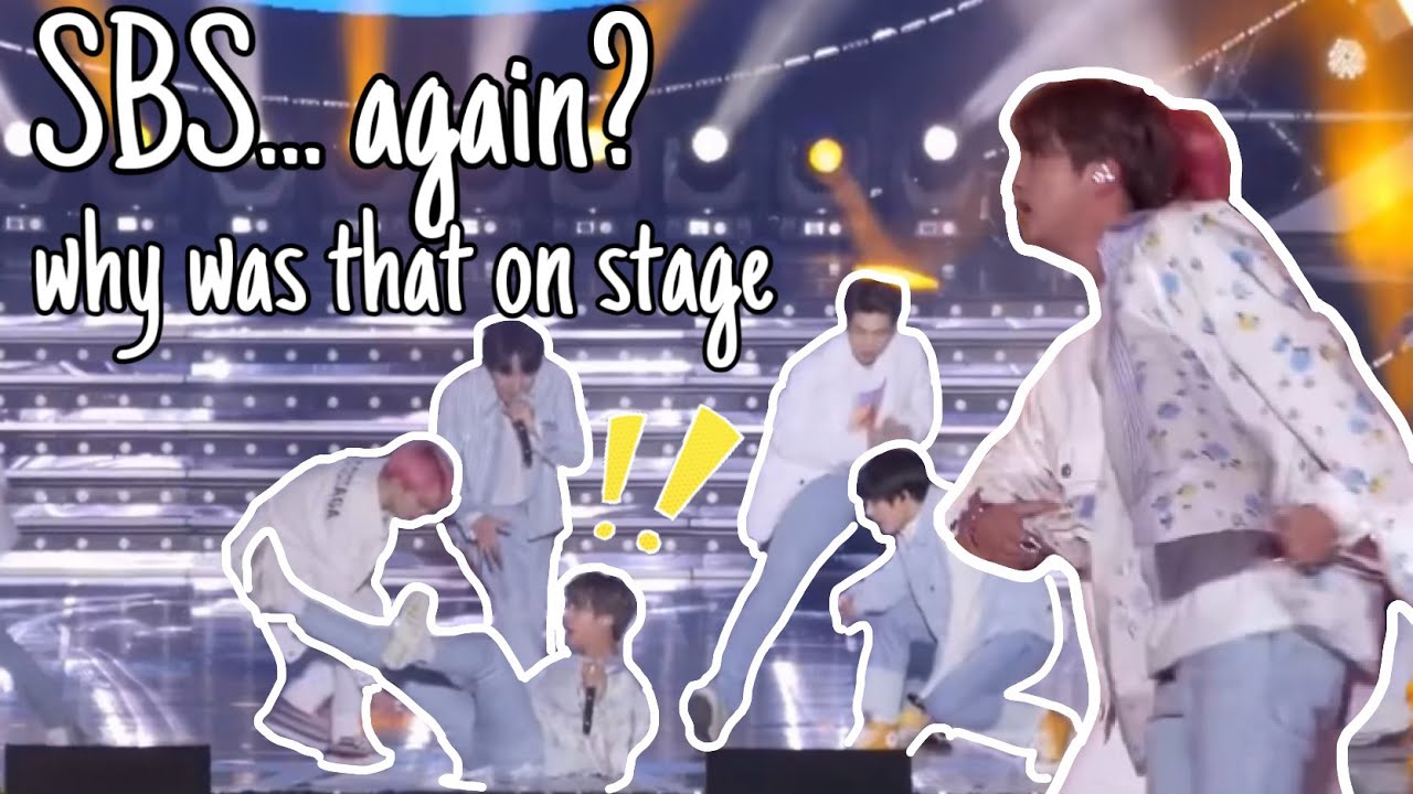 Jimin helps Jin after he slips on stage..again