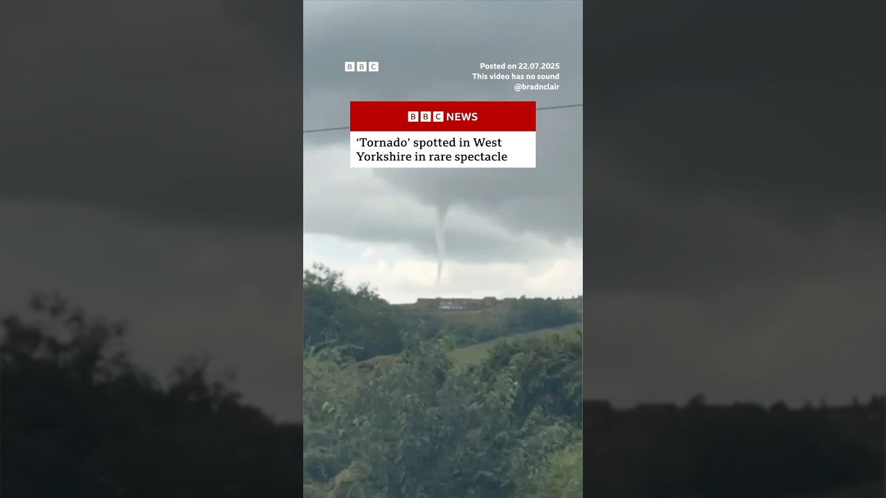 &lsquo;Tornado&rsquo; spotted in West Yorkshire in rare spectacle. #Yorkshire #Tornado #BBCNews