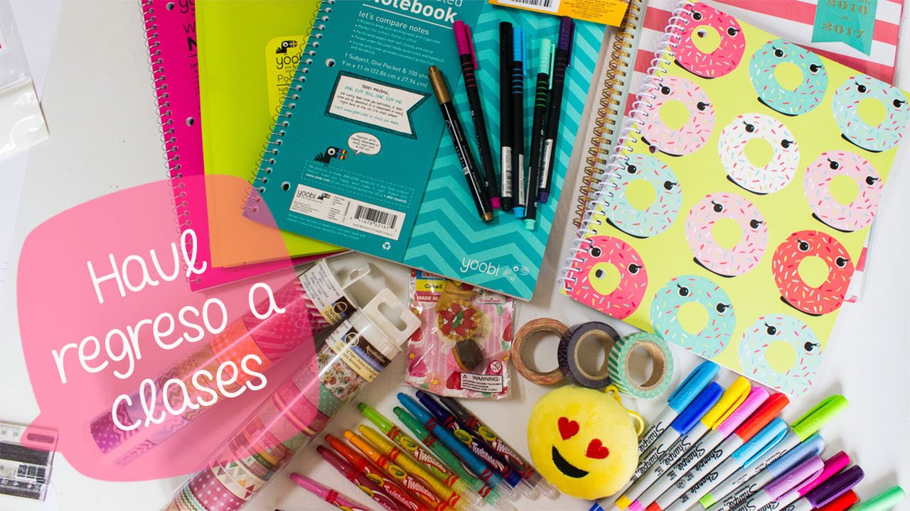 Haul de regreso a clases + compras de manualidades – washitapes, sharpies, emojis// BigCrafts