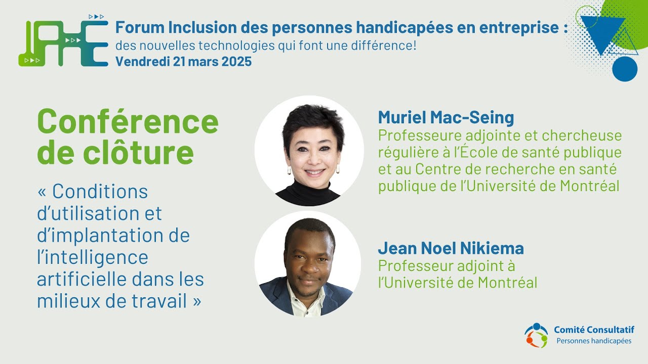 Conférence de clôture du Forum du CCPH