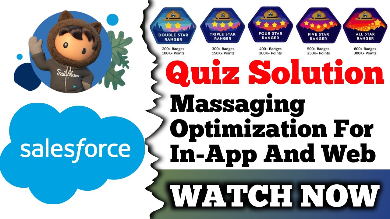 Messaging Optimization for In-App and Web | Salesforce Trailhead | Quiz Solution