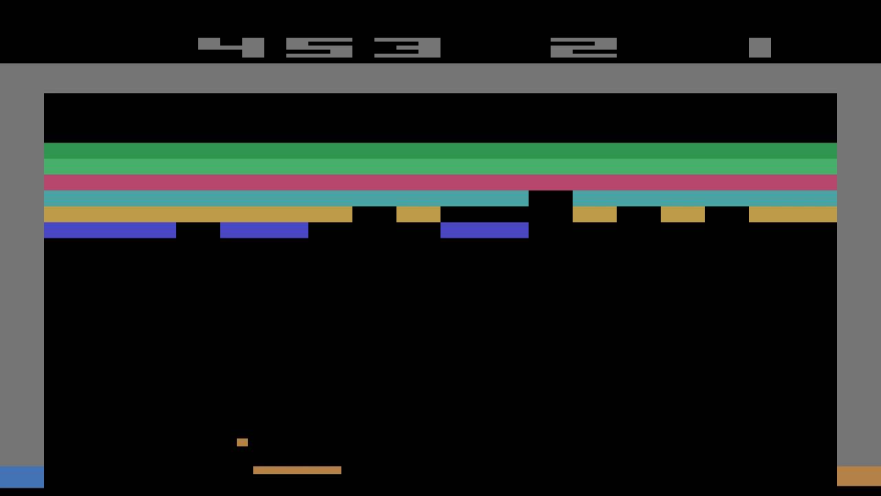 Atari 2600 - Breakout - Game 1 (1 Player)