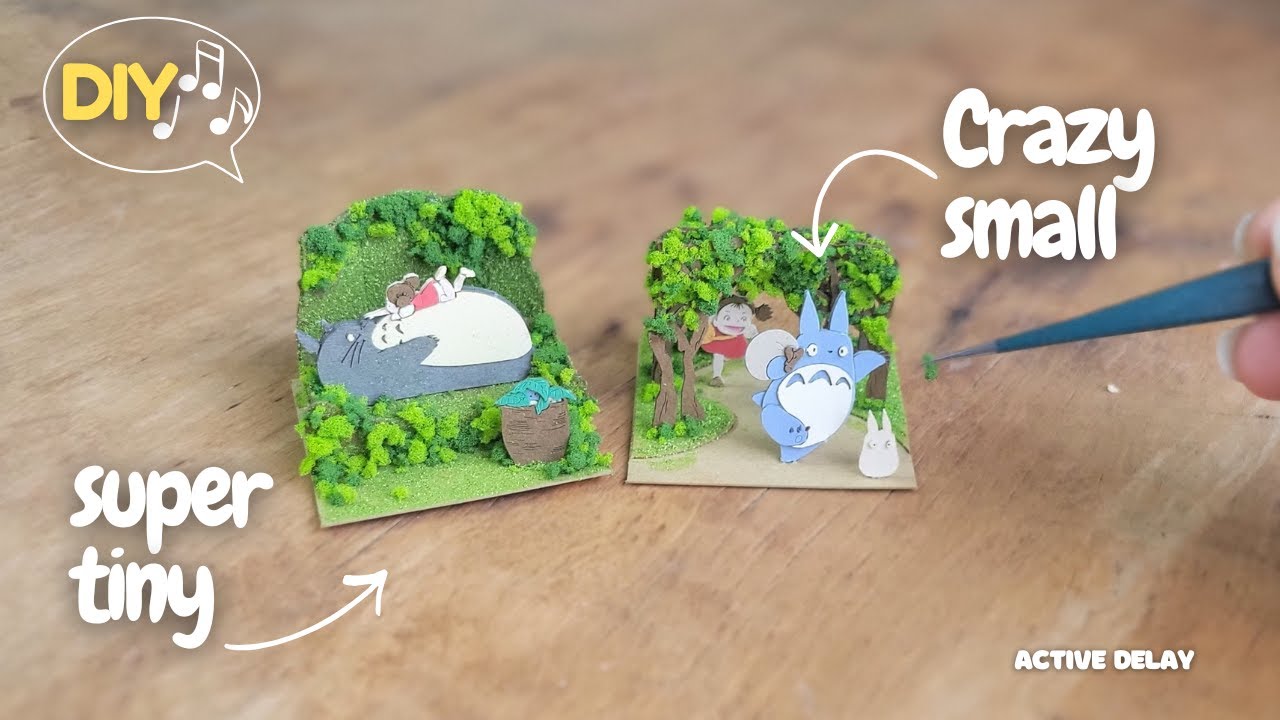 Building Studio Ghibli Totoro Sankei Kits from Japan 🌿 | Miniature Paper Art | Relaxing Music