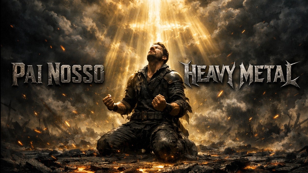 PAI NOSSO | Oração em HEAVY METAL 🔥✝️ | Metal Gospel Épico de Guerra Espiritual
