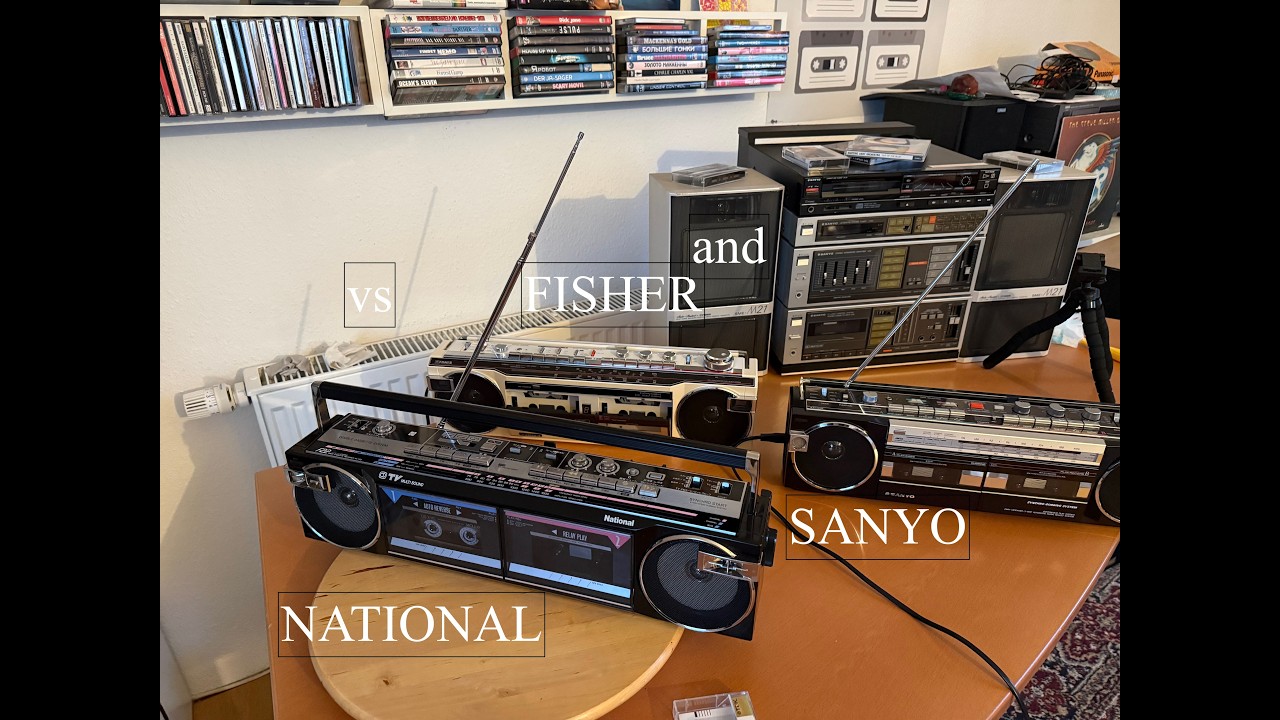 National RX-F22 vs Fisher PH W-875L vs Sanyo M-W15LU. Golden 80s