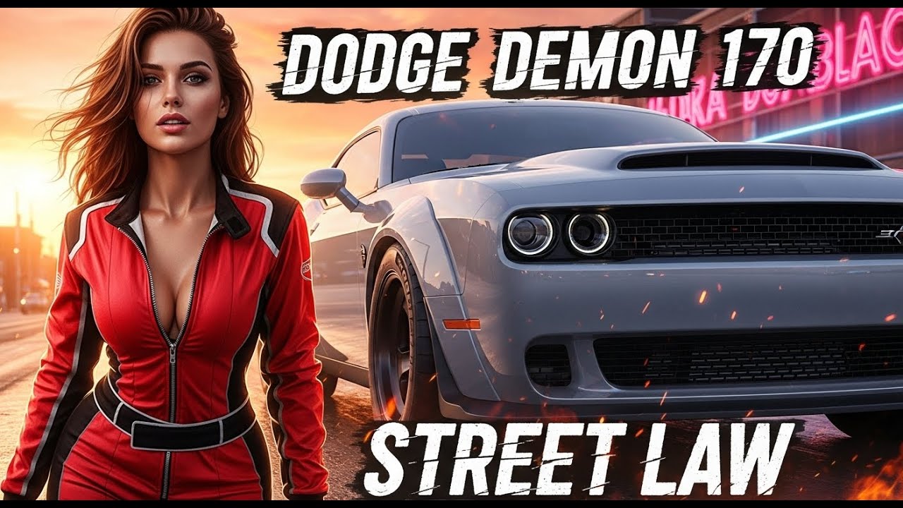 Ярость на четверть мили встречает закон уличного движения — Dodge Challenger SRT Demon 170 2023