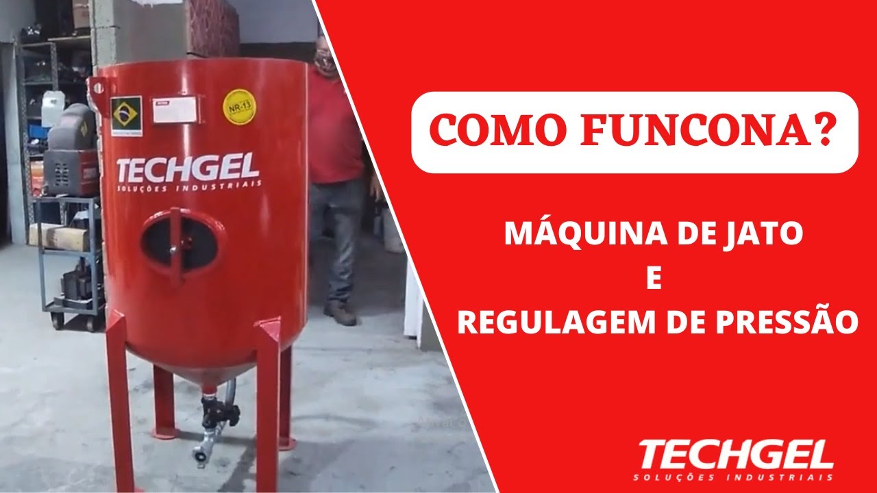 Como funciona a regulagem da máquina de jato?