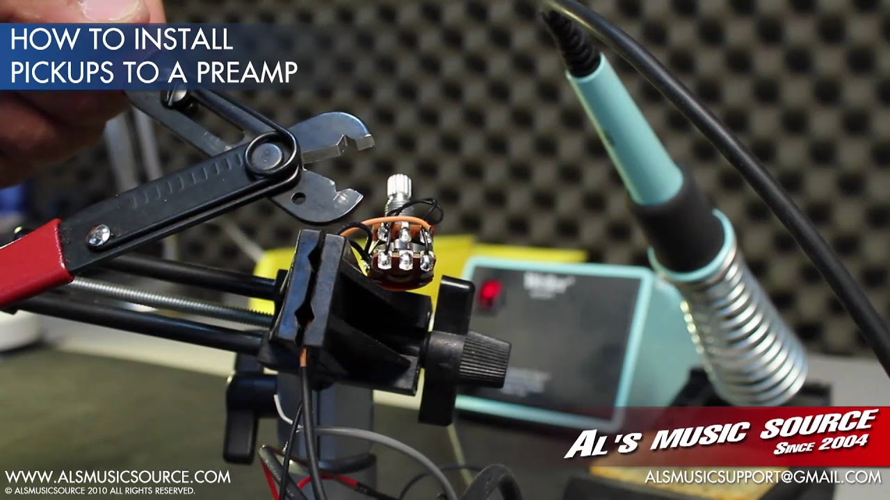 How to install pickups to a preamp.