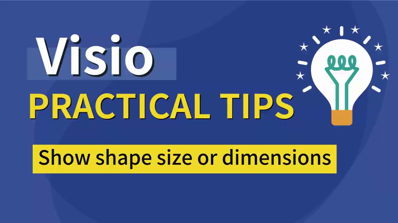 📐 Displaying Shape Size & Dimensions in Visio! (Make Details Clear)
