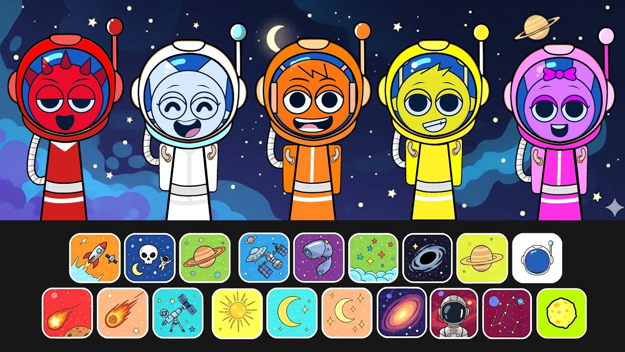 💥Paper DIY💥 INCREDIBOX SPRUNKI SPACE EDITION! 🚀 Who is The Real Astronaut Space Story ✨