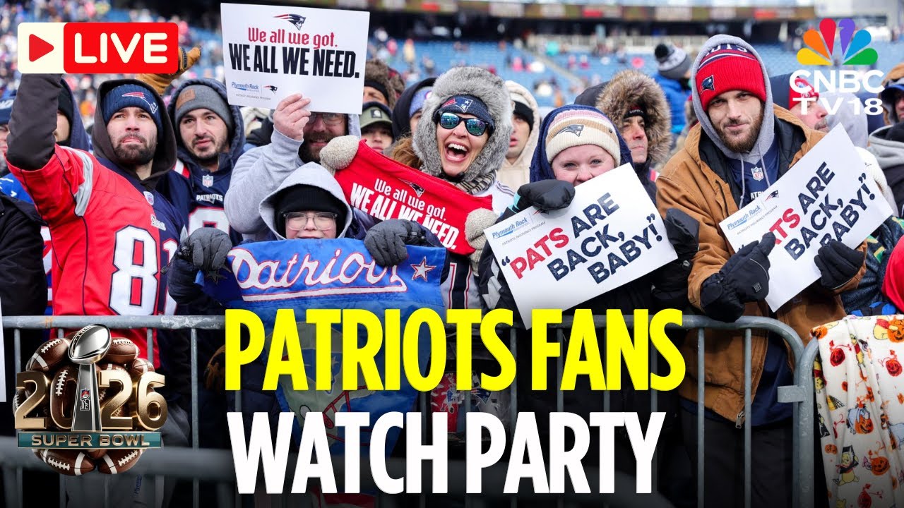 Super Bowl 2026 LIVE: Patriots Supporters Cheers for their Team Against Seattle | Bad Bunny | N18G