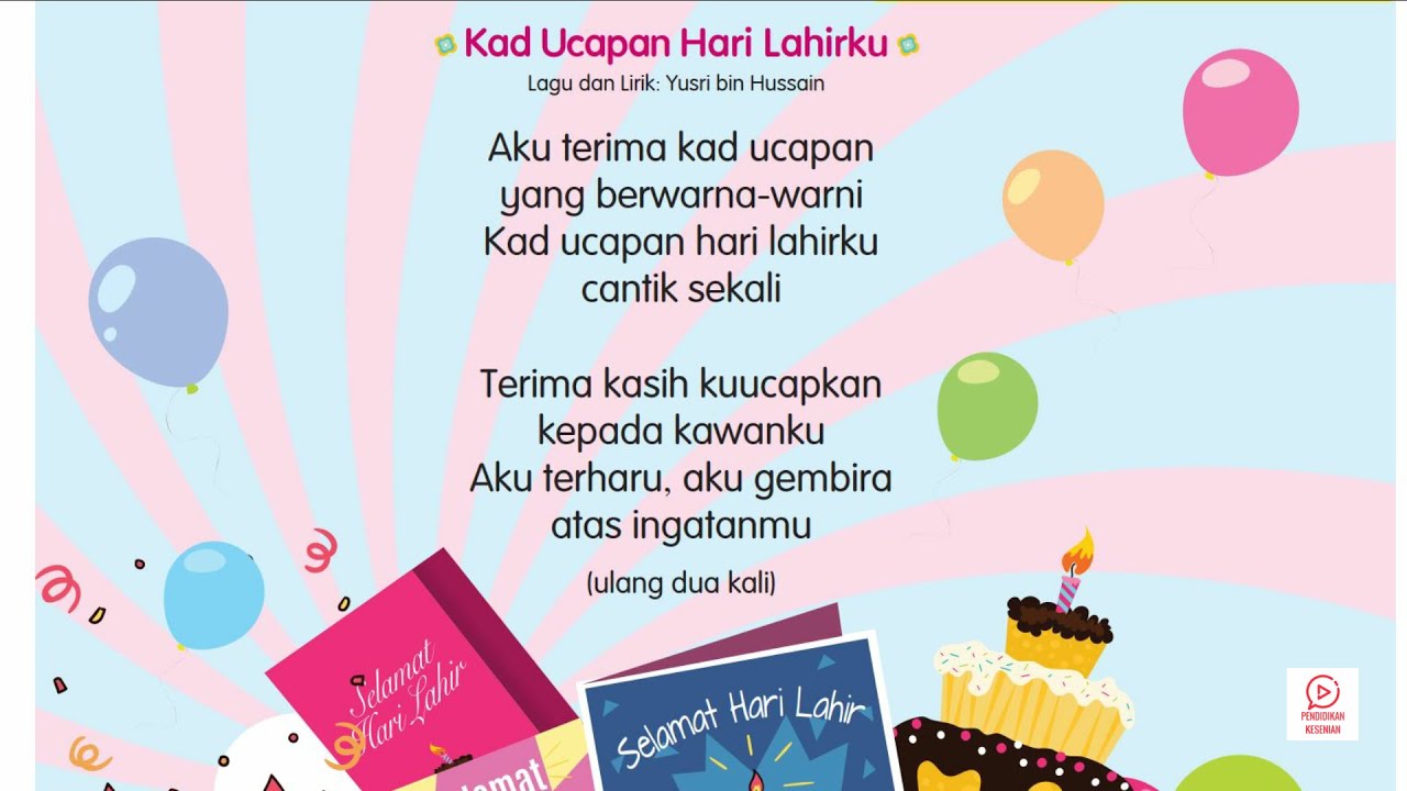 Kad Ucapan Hari Lahirku | Kesenian Tahun 3