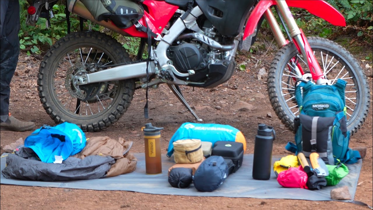 Dual Sport/Light Adventure Motorcycle Camping Gear Breakdown