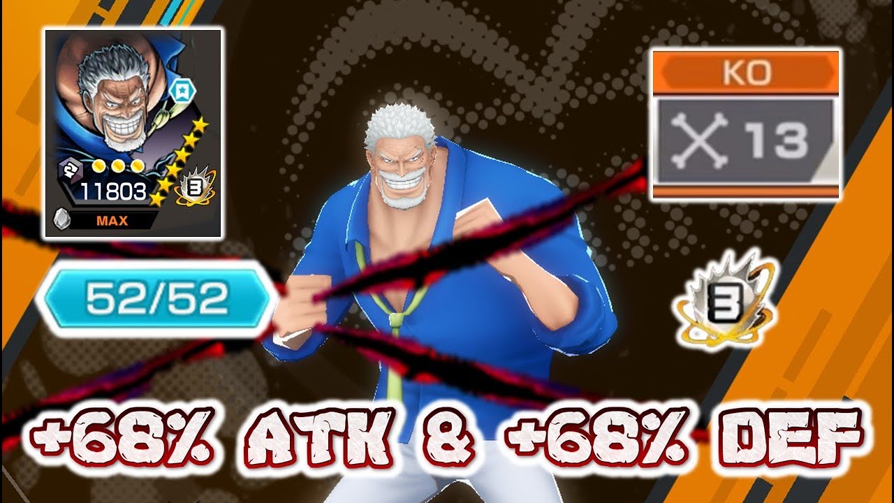 DEADLIEST EX Monkey D Garp (Boost 4) in One Piece Bounty Rush OPBR Gameplay FT Navy HQ
