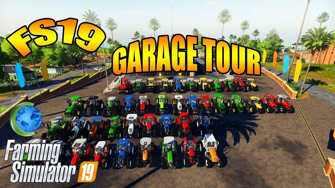 FS19 | Garage Tour | Tractors | Farming Simulator 19