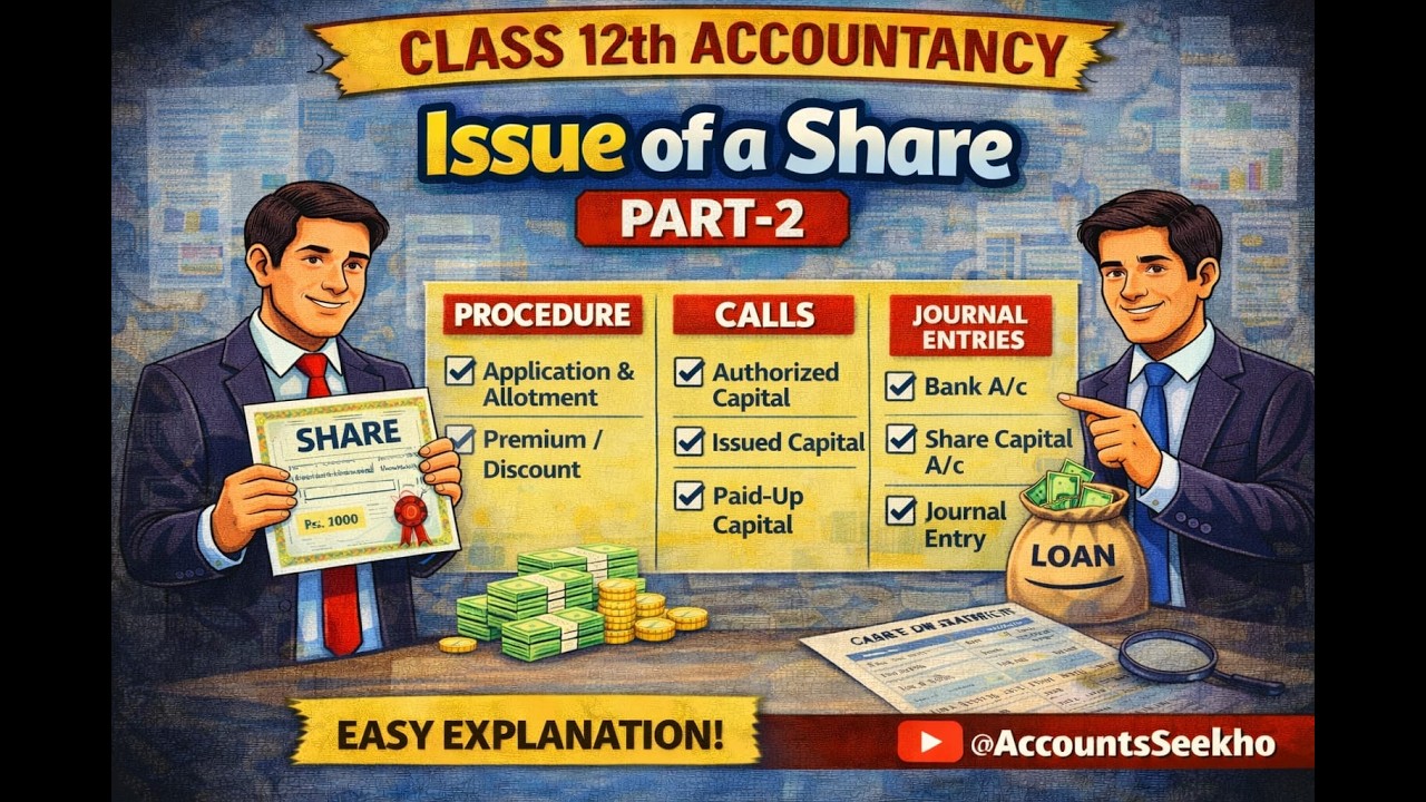 Issue of Shares Part 2 | Application & Allotment | Class 12 Accountancy #class12accounts #video
