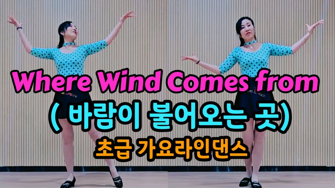 Where Wind Comes From (바람이 불어오는 곳 ) Line Dance/ 김광석 / Beginner (초급) 라인댄스/Demo 