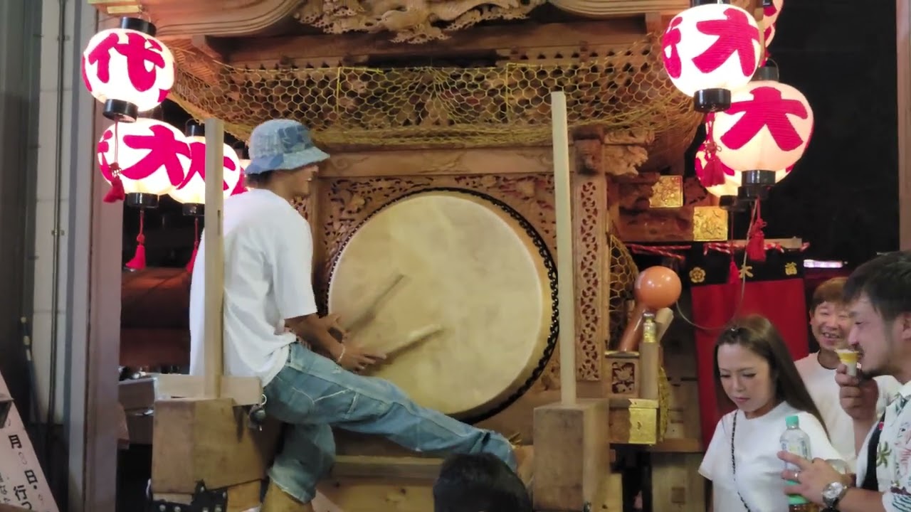 令和５年 一岡神社 夏季例大祭 大苗代やぐら(８Ｋ)