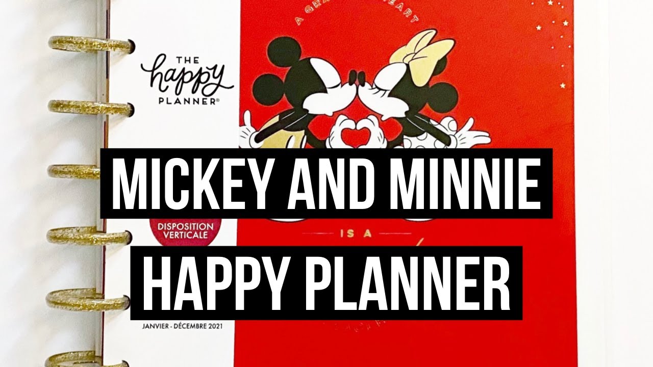 The Happy Planner + Disney - 2021 Mickey and Minnie Classic Vertical Flip Through and Review