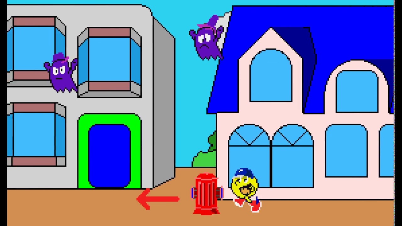 Arcade Game: Pac-Land (1984 Namco)