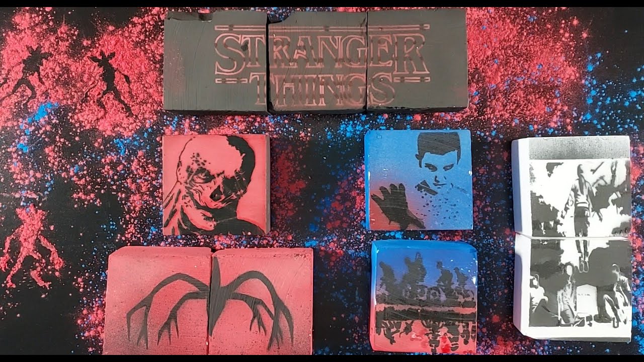 🔦 Stranger Things Inspired Chalk Crushing ASMR 👀✨| Gym Chalk ASMR | Oddly Satisfying