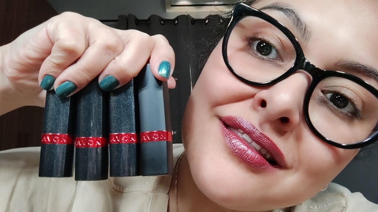Testando Lançamentos 3 Batons UltraBrilho e 1 UltraMatte Avon 💄😘