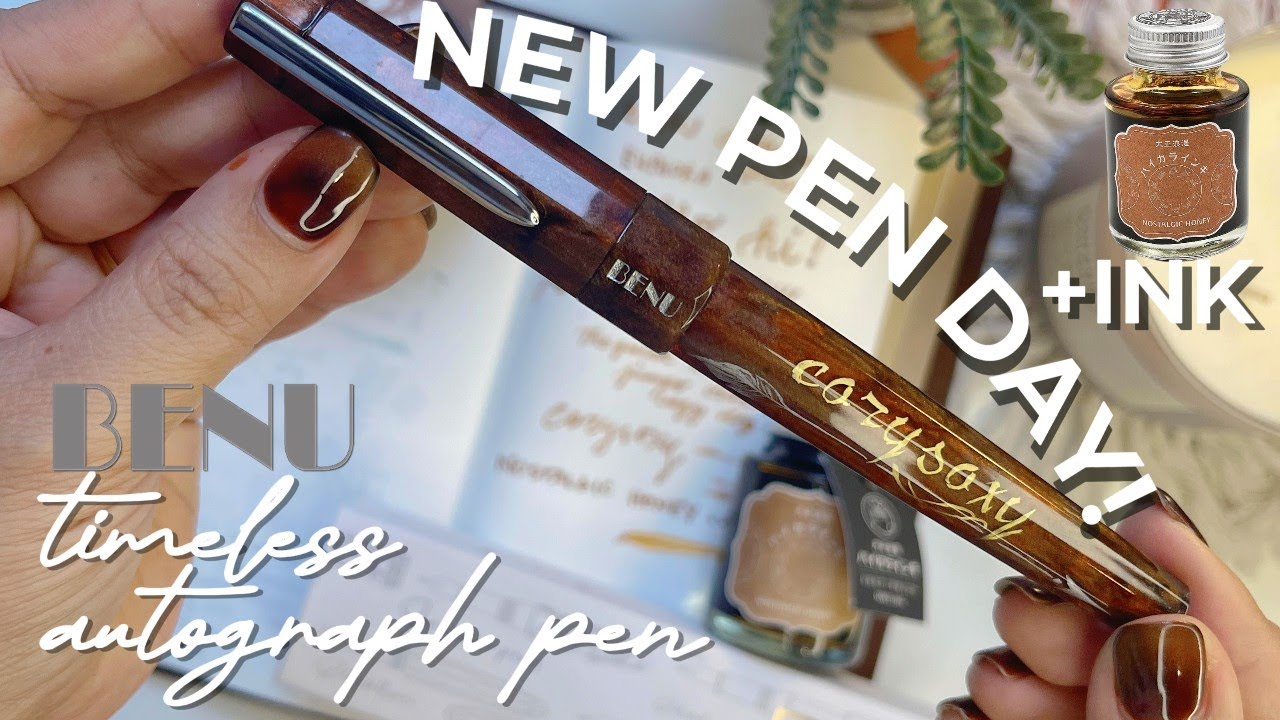 🖋️ НОВИНКА! Перьевая ручка BENU Timeless Autograph с гибким пером | Чернила Teranishi Nostalgic H...