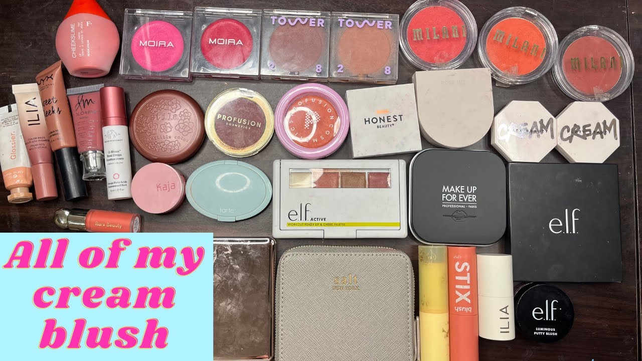 Cream Blush Roundup Swatches, Color Comparisons, & Formula Descriptions