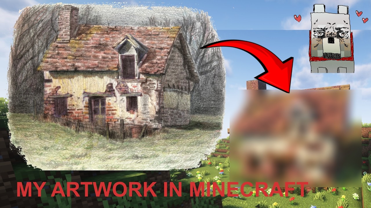Turning My Art Into A Minecraft Creative Build - Duckworth {9}