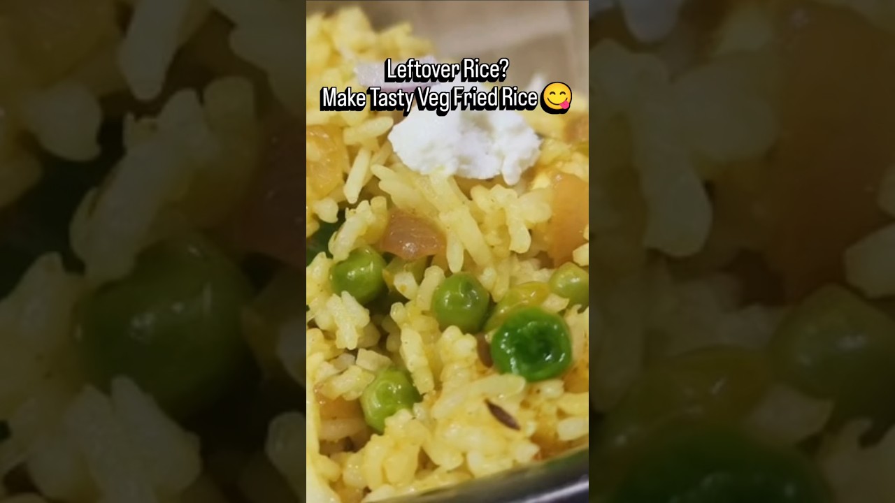 Leftover Rice se Tasty Veg Fried Rice 😋 | Quick Dinner Recipe 